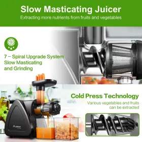 Aaobosi 746566836980 Juicer Machine Aobosi Slow Masticating Cold Press Machines With #3