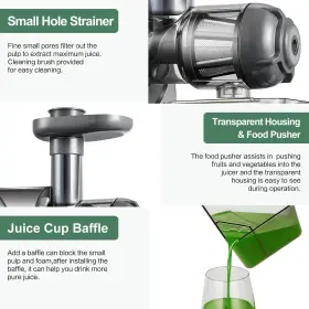 Aaobosi 746566836997 Cold Press Juicer Aobosi Slow Masticating Machines With Reverse Funct #3