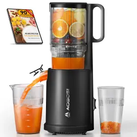 Aaobosi 850074107644 Cold Press Juicer Machines With 5.4 Inch Wide Feed Chute - Slow Masticating Juice