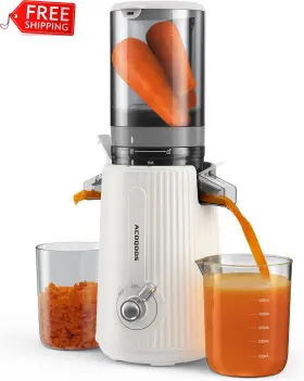 Acoqoos 705353701702 Juicer Machines Juicers Whole Fruit And Vegetable With 4.3 Inch Feeding Chu
