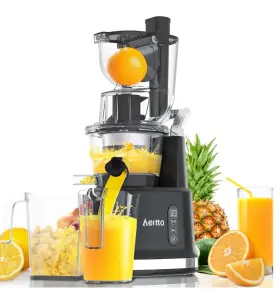 2284a-12 Aeito Hot Sale New Cold Press Juicer 83mm Chute 200w Bpa-free Easy Clean 900ml