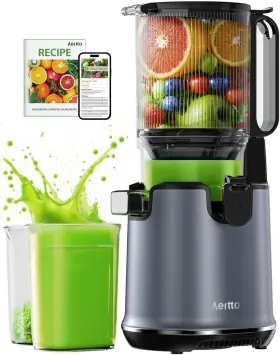 Max5 Aeitto 445039569532 Juicer Machines 5.3 Inch Extra Large Feed Chute Cold Press Fit Whole