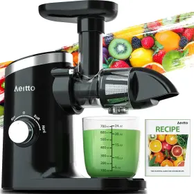 Aeitto 710638884773 Juicer Machines Cold Press With Soft And Hard Modes - Black