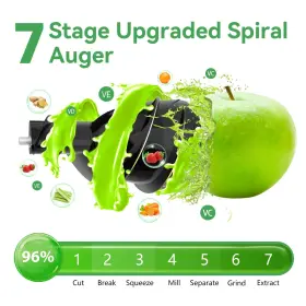 Aeitto 841837100736 Cold Press Juicer Machines With 3.3 Inch Large Feed Chute Ca #2