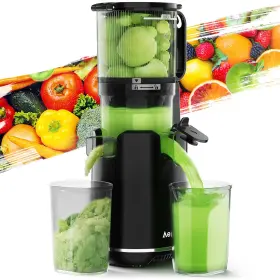 Aeittomax5 Aeitto Cold Press Juicer 5.3 Inch Extra Large Whole Fruits Machine