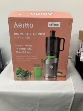 Bigmouth-4.9 Aeitto Cold Press Juicer Masticating With 4.9 Inch Wide Mouth L2