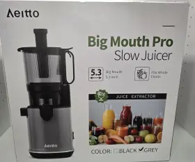 Sj-041 Aeitto Cold Press Whole Vertical Slow Masticating Juicer 83mm Chute