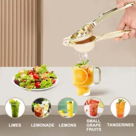 Agirlvct 705353165214 Lemon Squeezer Heavy Duty Zinc Manual Juicer Threaded Groove Fr #2
