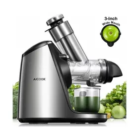 Sj-z1 Aicook Slow Masticating Juicer Machine With 3 Inch Large Feed Chute