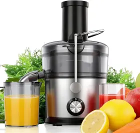 Airon 313107067068 Juicer Machines 1200w With 3 Inch Feed Chute For Whole Fruits And Vegs Dual