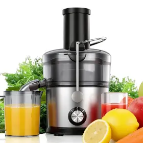 Airon 710913808579 Juicer Machines 1200w With 3 Inch Feed Chute For Whole Extra Large Black