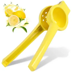 Alpine Cuisine 643700051127 Lemon Squeezer Heavy Duty 2.95in - Handheld Aluminum Citrus Juicer Manual Ci