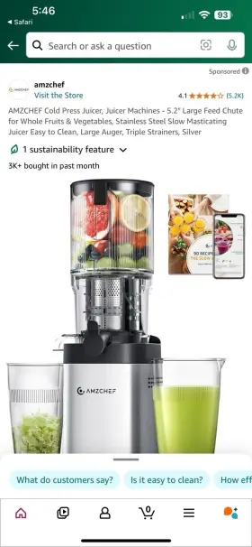 1902b Amazchef Amzchef Juicer 1902 B #2