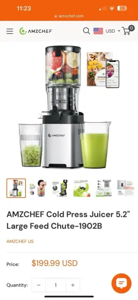 1902b Amazchef Amzchef Juicer 1902 B