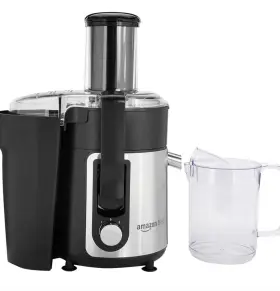 Je3700c-ul Amazon Basics Wide-mouth 2 Speed Centrifugal Juicer 1000 Ml - Black/silver