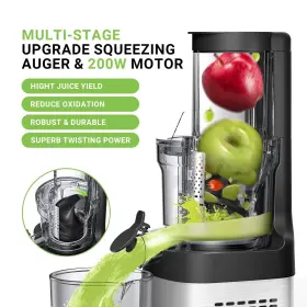 Amzchef 702367547722 Cold Press Juicer Machines - 3.1 Inch Large Feed Chute For Whole #3