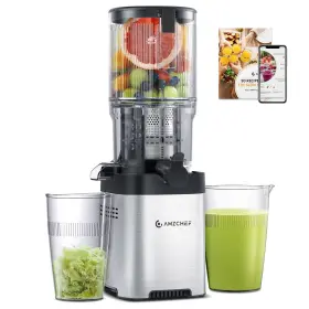 Amzchef 702367547944 Cold Press Juicer Machines - 5.2 Inch Large Feed Chute For Whole F