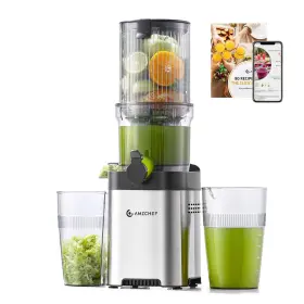 Amzchef 702367547975 Cold Press Juicer Machines - 4.6 Inch Large Feed Chute For Whole Fruits &