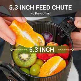 Amzchef 746566914268 Juicer Machines 5.3-inch Self-feeding Masticating Fit Whole Fruits And #2