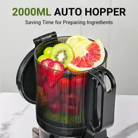 Amzchef 788567535813 Cold Press Juicer 5.3 Inch Self-feeding Machines For Whole Vegetable And Fr #3