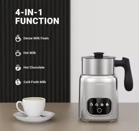 Mmf-1002 Amzchef Milk Frother Steamer 4-in-1 Electric Warmer Automatic Hot Or Cold #3