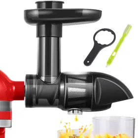 P-002b Amzchef Masticating Juicer Attachment For All Kitchenaid Stand Mixers Black