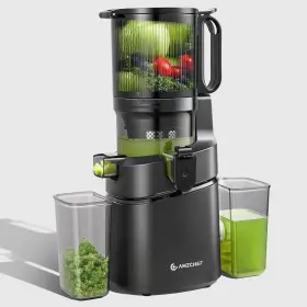 Amzchef Sj-036-bk Juicer Machines 5.8 Inch Extra Self-feeding Cold Press For Whole Vegetable