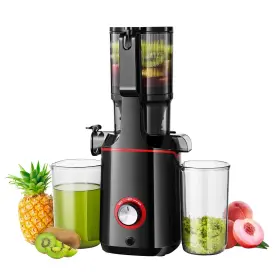 Ul-sj-045e-bk Amzchef Slow Juicer Machine High Juicing Rate Quiet Motor With Rever