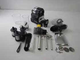 Zm1517 Amzchef - 5 In 1 Slow Masticating Juicer With Slicer/shredder Attachment