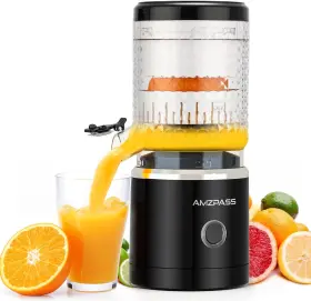 Fe002a Amzpass Electric Citrus Juicer Rechargeable Portable Compact For Oranges Lemons