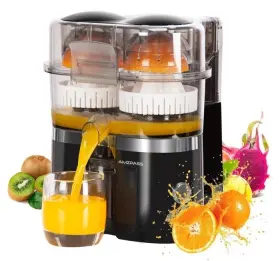 Fe003b Amzpass Citrus Juicer Maker Cut And Squeeze One Operation Powerful Slicing Blade