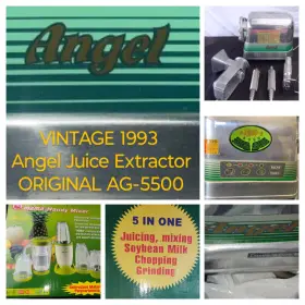 Ag-5500 Angel Rare Original 1993 Juice Extractor Vintage Juicer Works Bonus