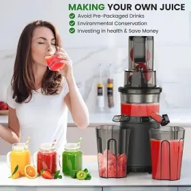 Ar-ns038 Aorda Juicer Machine With Dual Feeding Chute 200w Motor Easy To Clean And Quiet Op #3
