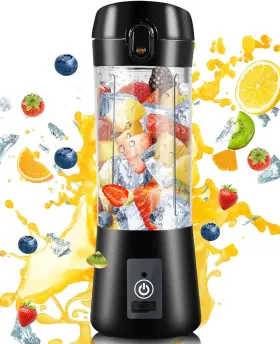 Mdl-11 Asingleer Portable Blender Personal Usb Rechargeable Black