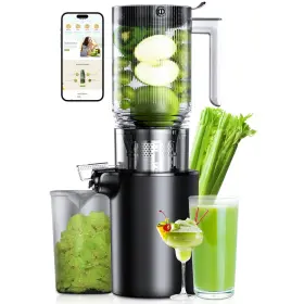 Assountgh 781285438329 Juicer Machines With 5.4 Inch Extra Large Feed Chute Cold Press For Whole