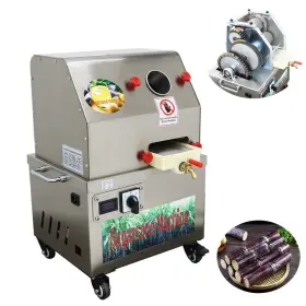 134059 Banfluxion Electric Sugarcane Juice Extraction Machine Commercial 3 Roller 24v Dc/110v Ac