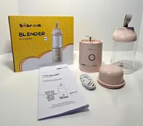 Llj-c04g5 Bear New Personal Size Blender Usb Charging Portable Pink Travel 350ml 12 Oz
