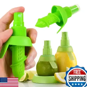 B0fpj3t5xd Bexter 3-piece Citrus Sprayer Set - Lemon Lime And Orange Juice Sprayers With Base Plate