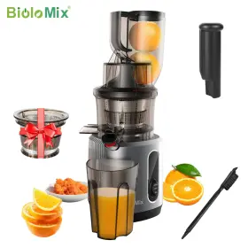Hh-916i Biolomix Inch Cold Press Juicer - 75mm Feed Chute 200w Slow Masticating Juice Extra