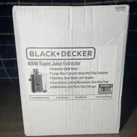 Je2400bd-r Black Decker And 400w Rapid Juice Extractor Refurbished
