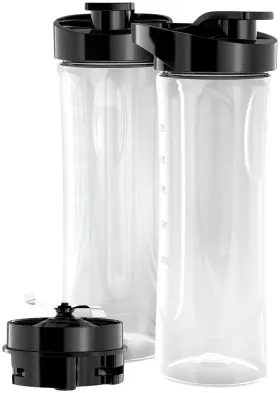 Pbj2000 Black Decker Fusionblade 2-pack Personal Blender Jars Bpa-free Clear