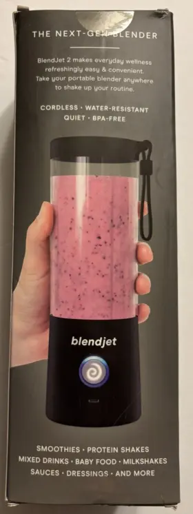 Blendjet 810053640005 2 Portable Cordless Rechargeable Blender Black . New Sealed Box #2
