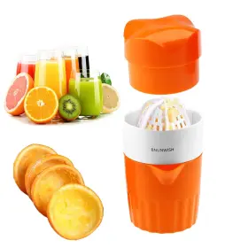 Bnunwish 601263906568 Hand Juicer Citrus Orange Squeezer Manual Lid Rotation Press Reamer For Lemon