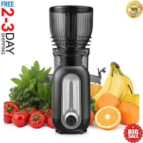 526565 Branded Cold Press Juicer Slow Masticating Machines With 5.8 Inch Large Feed Chute Fo