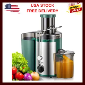 Branded 744110845884 Extractor De Jugos Para Frutas Y Vegetales Acero Inoxidable Exprimidor Jugo