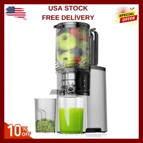 Je-75b-n3 Branded Cold Press Juicer 5.4 Inch Wide Feed Chute Juice Extractor Machine With 400w
