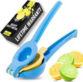 Z-3503 Branded01 Metal 2 In 1 Lemon Squeezer Sturdy Max Extraction Hand Juicer New