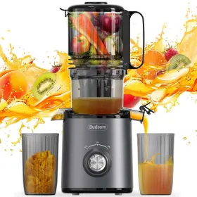 Hm78b Budsom Cold Press Juicer Machine 300w Slow Masticating For Whole Fruits And V