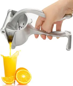 Bulevina 313113991937 Stainless Steel Manual Fruit Juicer Orange Juice Squeezer Press Lemon Extractor