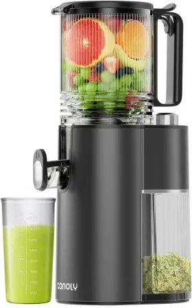 Canoly 739750146682 Cold Press Juicer 5.82 Inch Wide Chute 350w Slow Masticating For Whole
